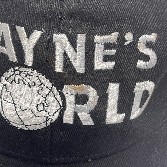 Wayne's World Movie Promo Black  Hat Adjustable Baseball Cap - Picture 2 of 5